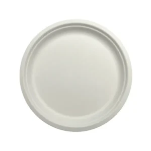 bagasse plate 9 round, 500/cs